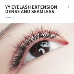NATUHANA YY Shape Eyelash Extensions C/D Curl Black Brown Y Lashes Premade Volume Fans Individual Eyelashes Supplies Makeup