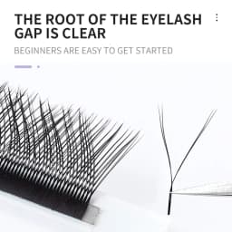 NATUHANA YY Shape Eyelash Extensions C/D Curl Black Brown Y Lashes Premade Volume Fans Individual Eyelashes Supplies Makeup