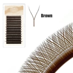 NATUHANA YY Shape Eyelash Extensions C/D Curl Black Brown Y Lashes Premade Volume Fans Individual Eyelashes Supplies Makeup