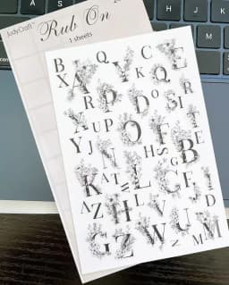 Aesthetic Scrapbooking Rub On Stickers Vintage DIY Journal Transfer Sticker Diary Photo Album Decoration Hobby Craft Supplies