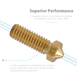 Volcano Nozzle For Artillery Sidewinder X1& X2 Genius Pro, Anycubic Vyper Kobra Plus/Max, Voron M6 Thread Hotend Brass Nozzles