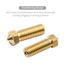 Volcano Nozzle For Artillery Sidewinder X1& X2 Genius Pro, Anycubic Vyper Kobra Plus/Max, Voron M6 Thread Hotend Brass Nozzles
