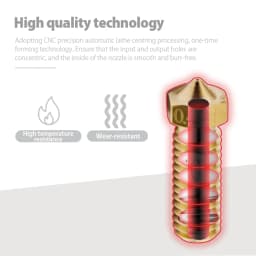 Volcano Nozzle For Artillery Sidewinder X1& X2 Genius Pro, Anycubic Vyper Kobra Plus/Max, Voron M6 Thread Hotend Brass Nozzles