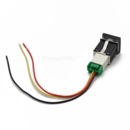 1 Pc Car Red LED DRL Light Packing Radar Power On Off Camera Mirror Switch Button For VW Golf 6 Jetta 5 MK5 Scirocco Accessories