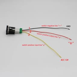 1 Pc Car Red LED DRL Light Packing Radar Power On Off Camera Mirror Switch Button For VW Golf 6 Jetta 5 MK5 Scirocco Accessories