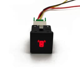 1 Pc Car Red LED DRL Light Packing Radar Power On Off Camera Mirror Switch Button For VW Golf 6 Jetta 5 MK5 Scirocco Accessories
