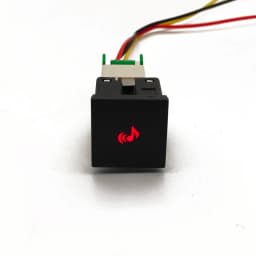 1 Pc Car Red LED DRL Light Packing Radar Power On Off Camera Mirror Switch Button For VW Golf 6 Jetta 5 MK5 Scirocco Accessories