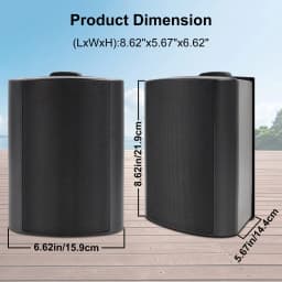 Herdio 4 Inch Outdoor Speaker Passive 400W Wireless Stereo Subwoofer Music Full Range Audio Bass Loudspeaker For Home Theater