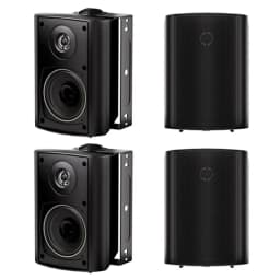 Herdio 4 Inch Outdoor Speaker Passive 400W Wireless Stereo Subwoofer Music Full Range Audio Bass Loudspeaker For Home Theater