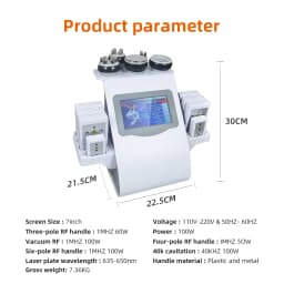 Professional 6 in 1 40K Body Slimming Machine Skin Lifting Tighten Anti-wrink(Fast Shipping)