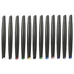 DSPIAE 5/8/12 Colors Brush Pen Environment-friendly Water-based Soft Head Marker Base Color Metallic Color Fluorescent Color