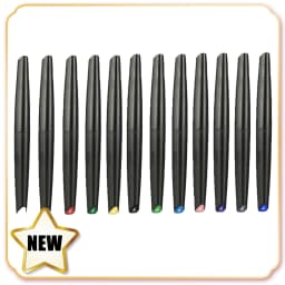 DSPIAE 5/8/12 Colors Brush Pen Environment-friendly Water-based Soft Head Marker Base Color Metallic Color Fluorescent Color