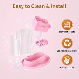 All-In-One Paint Brush Cleaner Rinse Cup, Silicone Paint Brush Holder, Painting Supplies, Watercolor Cup With Cleaning System