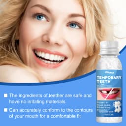 Moldable Fake Teeth Dental Repair Tools Denture Repair Beads for Fixing Filling Missing Broken Tooth High-fitting Dentures