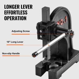 SucceBuy 1 Ton Arbor Press Manual Arbor Press Cast Iron Heavy-duty Manual Desktop Arbor Press Precision Hand Press for Stamping