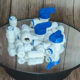 100Pcs 1/4" 3/8"OD Tube PE Pipe Fitting Blue Clip C-ring Hose Quick Connector Aquarium RO Water Filter Reverse Osmosis System