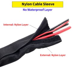 Cable Sleeve Organizer 10mm - 100mm PET With Tape PVC Waterproof Reusable Nylon Harness Sheath Management Wire Wrap Protection
