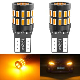 2pcs T10 W5W Led Canbus bulb 194 168 No Error 30SMD 3014 White Blue Red Yellow Led Interior Reading Parking Light Map Dome Light