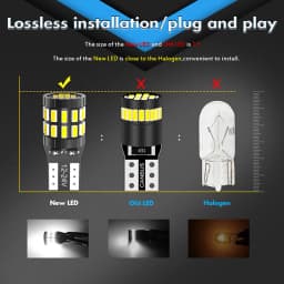 2pcs T10 W5W Led Canbus bulb 194 168 No Error 30SMD 3014 White Blue Red Yellow Led Interior Reading Parking Light Map Dome Light