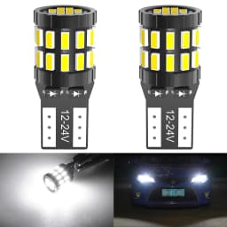 2pcs T10 W5W Led Canbus bulb 194 168 No Error 30SMD 3014 White Blue Red Yellow Led Interior Reading Parking Light Map Dome Light
