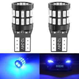 2pcs T10 W5W Led Canbus bulb 194 168 No Error 30SMD 3014 White Blue Red Yellow Led Interior Reading Parking Light Map Dome Light