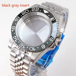 20ATM Dive Case 40mm Fit NH35 NH36 NH34 GMT ETA 2824 PT5000 Steel Watch Case Jubilee Bracelet Sapphire Glass Slide Buckle