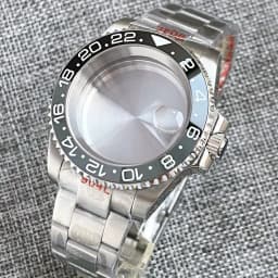 20ATM Dive Case 40mm Fit NH35 NH36 NH34 GMT ETA 2824 PT5000 Steel Watch Case Jubilee Bracelet Sapphire Glass Slide Buckle