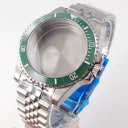 20ATM Dive Case 40mm Fit NH35 NH36 NH34 GMT ETA 2824 PT5000 Steel Watch Case Jubilee Bracelet Sapphire Glass Slide Buckle