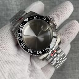 20ATM Dive Case 40mm Fit NH35 NH36 NH34 GMT ETA 2824 PT5000 Steel Watch Case Jubilee Bracelet Sapphire Glass Slide Buckle