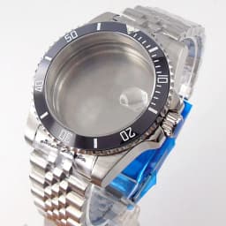 20ATM Dive Case 40mm Fit NH35 NH36 NH34 GMT ETA 2824 PT5000 Steel Watch Case Jubilee Bracelet Sapphire Glass Slide Buckle