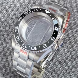 20ATM Dive Case 40mm Fit NH35 NH36 NH34 GMT ETA 2824 PT5000 Steel Watch Case Jubilee Bracelet Sapphire Glass Slide Buckle