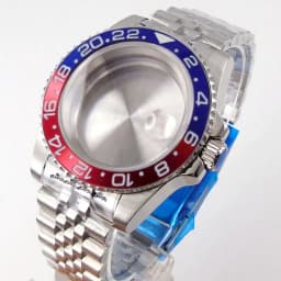 20ATM Dive Case 40mm Fit NH35 NH36 NH34 GMT ETA 2824 PT5000 Steel Watch Case Jubilee Bracelet Sapphire Glass Slide Buckle