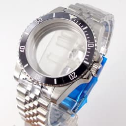 20ATM Dive Case 40mm Fit NH35 NH36 NH34 GMT ETA 2824 PT5000 Steel Watch Case Jubilee Bracelet Sapphire Glass Slide Buckle