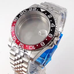 20ATM Dive Case 40mm Fit NH35 NH36 NH34 GMT ETA 2824 PT5000 Steel Watch Case Jubilee Bracelet Sapphire Glass Slide Buckle