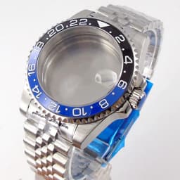 20ATM Dive Case 40mm Fit NH35 NH36 NH34 GMT ETA 2824 PT5000 Steel Watch Case Jubilee Bracelet Sapphire Glass Slide Buckle