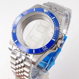 20ATM Dive Case 40mm Fit NH35 NH36 NH34 GMT ETA 2824 PT5000 Steel Watch Case Jubilee Bracelet Sapphire Glass Slide Buckle