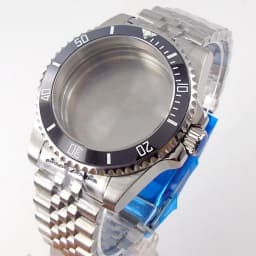 20ATM Dive Case 40mm Fit NH35 NH36 NH34 GMT ETA 2824 PT5000 Steel Watch Case Jubilee Bracelet Sapphire Glass Slide Buckle