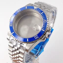 20ATM Dive Case 40mm Fit NH35 NH36 NH34 GMT ETA 2824 PT5000 Steel Watch Case Jubilee Bracelet Sapphire Glass Slide Buckle