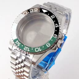 20ATM Dive Case 40mm Fit NH35 NH36 NH34 GMT ETA 2824 PT5000 Steel Watch Case Jubilee Bracelet Sapphire Glass Slide Buckle