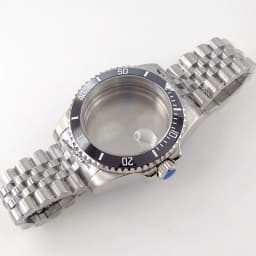 20ATM Dive Case 40mm Fit NH35 NH36 NH34 GMT ETA 2824 PT5000 Steel Watch Case Jubilee Bracelet Sapphire Glass Slide Buckle