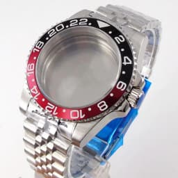 20ATM Dive Case 40mm Fit NH35 NH36 NH34 GMT ETA 2824 PT5000 Steel Watch Case Jubilee Bracelet Sapphire Glass Slide Buckle