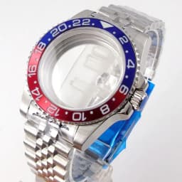 20ATM Dive Case 40mm Fit NH35 NH36 NH34 GMT ETA 2824 PT5000 Steel Watch Case Jubilee Bracelet Sapphire Glass Slide Buckle
