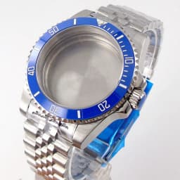20ATM Dive Case 40mm Fit NH35 NH36 NH34 GMT ETA 2824 PT5000 Steel Watch Case Jubilee Bracelet Sapphire Glass Slide Buckle