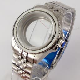 20ATM Dive Case 40mm Fit NH35 NH36 NH34 GMT ETA 2824 PT5000 Steel Watch Case Jubilee Bracelet Sapphire Glass Slide Buckle