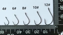 Fishing Hook Slight Slime Thin Hooks Stream High Carbon Steel Barbed Fishhook Lot 20 Pieces Sale