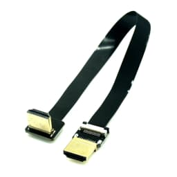 Ribbon Flat FPV HDMI Cable Micro Mini HDMI-compatible 90 Degree DIY Cable Adapter 5cm-80cm FPC Pitch 20pin Plug Connector