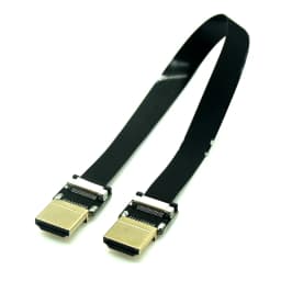 Ribbon Flat FPV HDMI Cable Micro Mini HDMI-compatible 90 Degree DIY Cable Adapter 5cm-80cm FPC Pitch 20pin Plug Connector