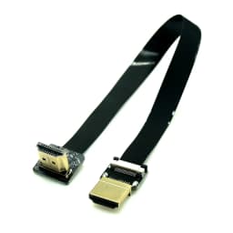 Ribbon Flat FPV HDMI Cable Micro Mini HDMI-compatible 90 Degree DIY Cable Adapter 5cm-80cm FPC Pitch 20pin Plug Connector