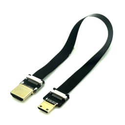 Ribbon Flat FPV HDMI Cable Micro Mini HDMI-compatible 90 Degree DIY Cable Adapter 5cm-80cm FPC Pitch 20pin Plug Connector