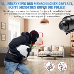 1080P HD Mini Wifi Camera Wireless Smart Home Security Surveillance Micro Camcorder 140° Angle Home IP Night Vision Monitor